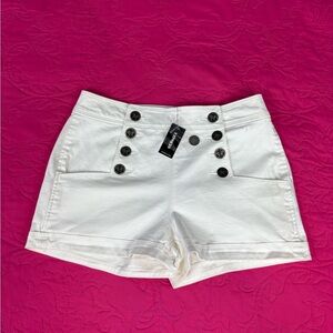 Express White High Waist Women Shorts